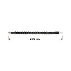 GRAPHITE Προέκταση δραπάνου εύκαμπτη 1/4" 290mm (55H227)