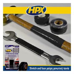 HPX Stretch and fuse μαύρη μονωτική ταινία 25mmx3m (250310122)