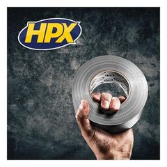 HPX Υφασμάτινη ταινία επισκευών 48mmx5m ασημί (620010122)