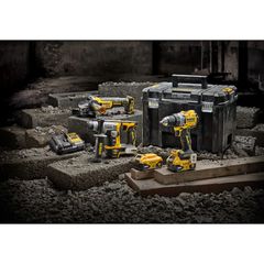 DEWALT Σετ Δραπανοκατσάβιδο & Πιστολέτο & Γωνιακό Τροχό Μπαταρίας 18V 2x5Ah (DCK355P2T)