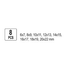 YATO ΣΕΤ ΠΟΛΥΓΩΝΑ 8 ΤΕΜ YT-0396 (20000396)