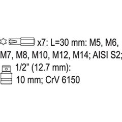 YATO ΜYTΕΣ RIBE ΣΕΤ 8 ΤΜΧ YT-0418 (20000418)