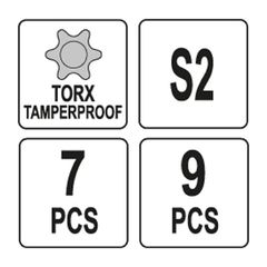 YATO ΣΕΤ TORX 7ΤΜΧ. YT-0562 (20000562)