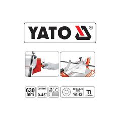 YATO ΚΟΦΤΗΣ ΠΛΑΚΙΔΙΩΝ 630ΜΜ ΤΥΠΟΥ SIGMA YT-3703 (20003703)