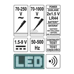 YATO ΚΑΤΣΑΒΙΔΙ ΔΟΚΙΜΑΣΤΙΚΟ LED YT-28631 (20028631)
