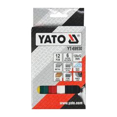 YATO ΚΗΡΟΜΠΟΓΙΕΣ ΣΕΤ 12 ΤΕΜ MIΞ ΧΡΩΜΑΤΑ YT-69930 (20069930)