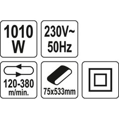 YATO ΤΡΙΒΕΙΟ 1010W 75Χ533ΜΜ YT-82240 (20182240)