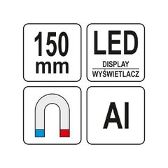YATO ΑΛΦΑΔΙ ΨΗΦΙΑΚΟ LED 150MM YT-30395 (20130395)