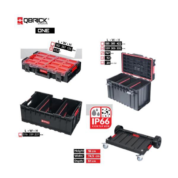 QBRICK ONE SET 4TMX ΕΡΓΑΛΕΙΟΦΟΡΟΣ ΤΡΟΧΗΛΑΤΟΣ (29510012)