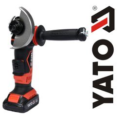 YATO ΓΩΝΙΑΚΟΣ ΤΡΟΧΟΣ ΜΠΑΤΑΡΙΑΣ 18V 125MM 2Ah YT-82826 (20182826)