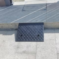 BORMANN Pro BPP2499 Ράμπα Parking Πεζοδρομίου M48xΠ32xΥ13cm , Λαστιχένια , Μαύρη, 20TONS (071402)