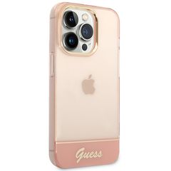 Guess Translucent iPhone 14 Pro Max 6.7" Case - Pink-thumb-3