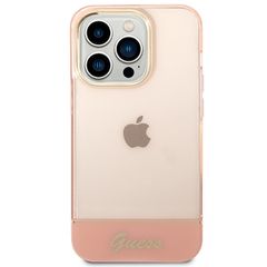 Guess Translucent iPhone 14 Pro Max 6.7" Case - Pink-thumb-2