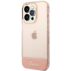 Guess Translucent iPhone 14 Pro Max 6.7" Case - Pink-thumb-1