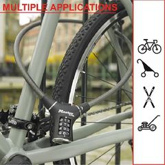 Master Lock Συρματόσχοινο ποδηλάτου με συνδυασμό 90cm Φ12mm (822900112)