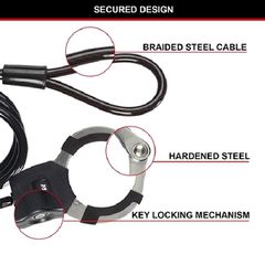 Master Lock Συρματόσχοινο-χειροπέδα ποδηλάτου/e-scooter 1m Φ8mm (827500112)