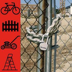 Master Lock Ατσάλινη αλυσίδα με κάλυμμα βινυλίου 1,00m Φ10mm (801900112)