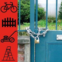 Master Lock Ατσάλινη αλυσίδα με κάλυμμα βινυλίου 1,50m Φ8mm (801700112)