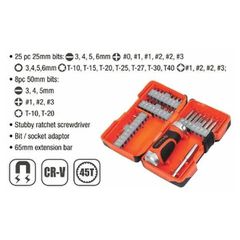 TACTIX ΚΑΤΣΑΒΙΔΙΑ ΓΙΑ ΜΥΤΕΣ CR-V ΚΟΝΤΑ+ΚΑΣΤ.45Δ+33 ΜΥΤ.+ΑΝΤΑΠΤ.ΓΙΑ ΚΑΡΥΔ.ΣΕΤ 36Τ (205257)
