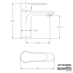 BORMANN ΜΠΑΤΑΡΙΑ ΝΙΠΤΗΡΑ "SIERRA" 35mm ΑΝΑΜΕΙΚΤΙΚΗ ΜΕ POP UP 710g BTW3050 (026051)