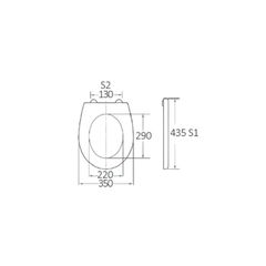 BORMANN ΚΑΛΥΜΜΑ ΛΕΚΑΝΗΣ LIBRA SOFT CLOSE 2268gr, DUROPLAST 435x350mm BTW1040 (025788)