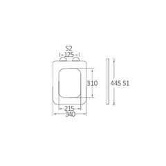 BORMANN ΚΑΛΥΜΜΑ ΛΕΚΑΝΗΣ LEO SOFT CLOSE 2100gr, DUROPLAST 445x340mm BTW1080 (056645)
