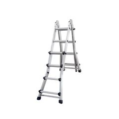 BORMANN Pro BHL9080 Σκάλα Αλουμινίου Διπλή 4X4, Πολλαπλών Χρήσεων, Τηλεσκοπική (051428)