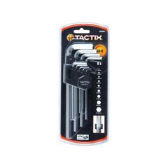 Tactix Κλειδιά Allen Μακριά CR-V, Σετ 9 Τεμ (206001)