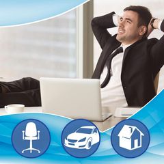 Ανατομικό / Ορθοπεδικό Μαξιλαράκι Μέσης Memory Foam & Gel RK19019 36x33cm μαύρο / μπλε 1 τεμάχιο-thumb-7