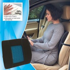Ανατομικό / Ορθοπεδικό Μαξιλαράκι Μέσης Memory Foam & Gel RK19019 36x33cm μαύρο / μπλε 1 τεμάχιο-thumb-9
