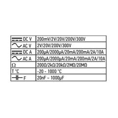 NEO TOOLS Πολύμετρο Ψηφιακό (94-001)