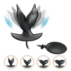 PRETTY LOVE HANSON inflatable vibrating silicone butt plug-thumb-4