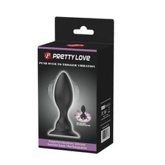 Pretty Love Vibrating Butt Plug with Suction Base BLACK-thumb-4
