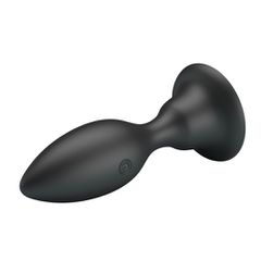 Pretty Love Vibrating Butt Plug with Suction Base BLACK-thumb-6