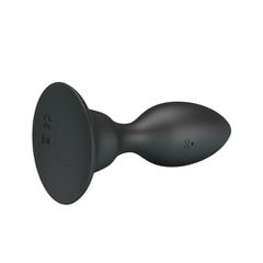 Pretty Love Vibrating Butt Plug with Suction Base BLACK-thumb-2