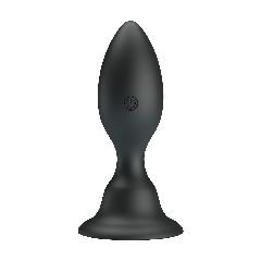 Pretty Love Vibrating Butt Plug with Suction Base BLACK-thumb-7