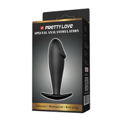 Pretty Love LARGE Butt Plug 10 x 3 cm BLACK-thumb-4
