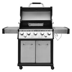 UNIMAC ΨΗΣΤΑΡΙΑ ΥΓΡΑΕΡΙΟΥ INOX BBQ PREMIUM LINE - 5 ΕΣΤΙΕΣ , 1 ΠΛΑΙΝΟ ΜΑΤΙ KAI 1 ΚΑΥΣΤΗΡΑ INFRARED (661319)