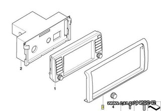 BMW Σειρα 5 Ε39-Χ5 Ε53 Original Πλαισιο οθονης-thumb-1