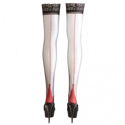 Black Lace Top Hold Ups-thumb-2