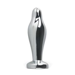 9-Speed Electroplated Silver Vibrating Anal Plug with App Contro-thumb-1