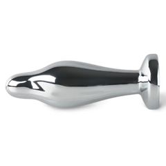 9-Speed Electroplated Silver Vibrating Anal Plug with App Contro-thumb-2