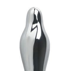 9-Speed Electroplated Silver Vibrating Anal Plug with App Contro-thumb-3