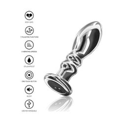 ToyJoy The Slider Vibrating Metal Buttplug M-thumb-4