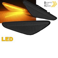 Πλαϊνά Φλας Φτερού Για Bmw X3 F25 LCΙ 14-17 / X4 F26 Led Dynamic Smoke 2 Τεμάχια-thumb-1