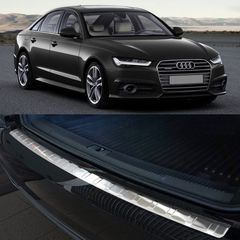 Προστατευτικό Πίσω Προφυλακτήρα Για Audi A6 C7 15-18 Από Ανοξείδωτο Ατσάλι (Steel)-thumb-2
