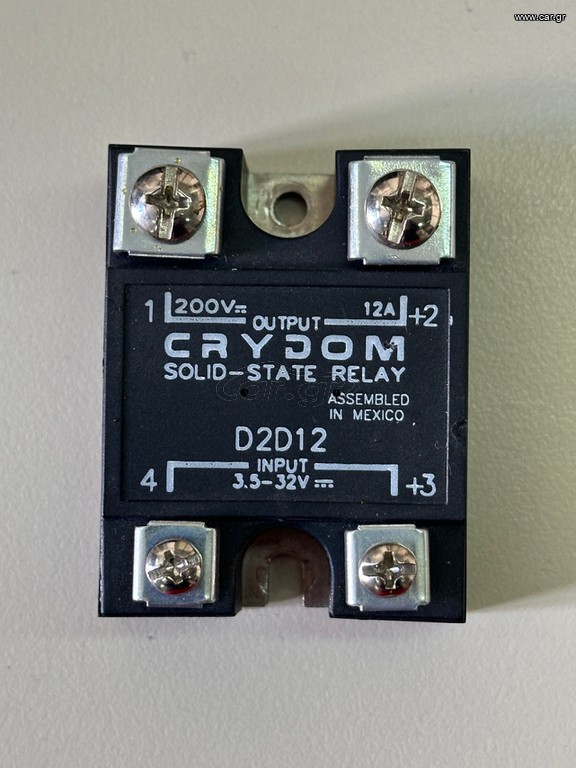 Ρελέ DC SOLID STATE CRYDOM D2D12 3.5V to 32V Input 200VDC 12A Load