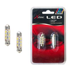 Λάμπες Led C5W SV8.5-8 36mm 12volt 6SMD 6000k X-Tec 2 Τεμάχια