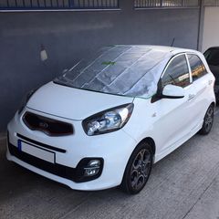 Ηλιοπροστασία Παρμπρίζ Εξωτερική "Silver Tech" Α' Ποιότητα 100 x 185 cm-thumb-4