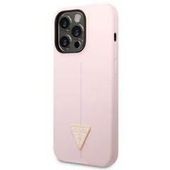 Guess Silicone Triangle iPhone 14 Pro 6.1" Case - Purple-thumb-1